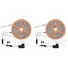 Briloner Leuchten - Nastro LED da 3 m, autoadesivo, 10 W, 90 LED, interruttore cavo, driver incluso, cavo da 1,8 m, durata: 50.000 ore (Confezione da 2)