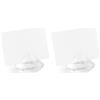 PartyDeco SDW40-099 Conf. 10 Segnaposto Diamante Trasparente, ca. 4 cm (Confezione da 2)