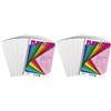 PLAY-CUT Carta colorata bianca (130 g/m2), 20 fogli A4, per lavori di fai da te, set di carta spessa e stampabile, formato A4, alta qualità (Confezione da 2)