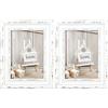Zep sy946 W Cornice portafoto Legno 10 x 15 cm Rivoli Bianco Legno Bianco, Beige 17 x 12 x 1, 8 cm (Confezione da 2)