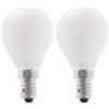 Velamp lampadina LED a filamento diffusore Opal - Forma a Sfera (P45) - Attacco a vite piccolo (E14) - Potenza 6W Equivalenti 60W - Luminosità 806lm - Temperatura colore 4000K (luce naturale)
