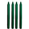 Cereria Di Giorgio Set da 2 candele decorative scanalate Dorica - Colore Verde scuro - Durata 8 ore - Diametro 2,5 cm Altezza 25 cm (Confezione da 2)