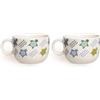 Excelsa Tazze Animals Tazza Thè Tartaruga 200 ml, Porcellana, Bianco/Multicolore, 8.5x8.5x6 cm (Confezione da 2)