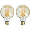XANLITE, Lampadina a filamento LED decorativa, vetro ambrato, G95, attacco E27, 1521 lumen, consumo 15 W (equivalenza 100 W), bianco caldo, ideale per illuminazione interna e ambiente accogliente