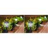 BEPER P207ILO040 Set di 8 Lampade Solari per Vialetti e Giardini con Picchetto, Accensione Automatica al Buio, Fissaggio Facile, Design Elegante, Autonomia 6-8 Ore, Protezione IP44