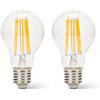 Velamp lampadina LED a filamento forma a goccia (A60) - Classe A - Attacco a vite Grande (E27) - Potenza 7W Equivalenti 100W - Luminosità 1521lm - Temperatura colore 4000K (luce naturale)