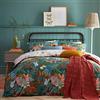 furn. Set copripiumino matrimoniale Forage, cotone, poliestere, verde acqua, 703FORA/D02/TEA