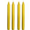 Cereria Di Giorgio Set da 2 candele decorative scanalate Dorica - Colore Senape - Durata 8 ore - Diametro 2,5 cm Altezza 25 cm (Confezione da 2)