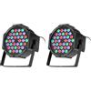 TEMPO DI SALDI Faro Rgb 36W Con 36 Led Di Vari Colori X Discoteca Sensore Sonoro Luce Colorata (Confezione da 2)