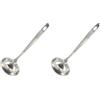Fackelmann Mestolo in Acciaio Inox, Argento, Diametro 6 cm (Confezione da 2)