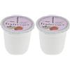 Cereria di Giorgio Fruitesque Profumata in Vasetto Yogurt, Cera vegetale, Rosa, 6 cm (Confezione da 2)