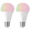 Eglo connect.z Smart Home lampadina Led E27, A60, ZigBee, app e controllo vocale, dimmerabile, colore della luce regolabile, 806 lumen, 9 W (Confezione da 2)