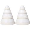 like. by Villeroy & Boch Winter Glow albero, 11,5x11,5x14 cm (Confezione da 2)