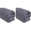 IPEA Tessuto in Cotone Popeline Grigio - 200 cm x 150 cm - Made in Italy - Tessuto al Metro per Cucito, Abbigliamento, Fodere, Arredamento, Accessori, Patchwork, Stoffa Tinta Unita per Cucire