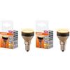 OSRAM Flat Lamp, lampada LED ultra-compatta e piatta con attacco E14, sostituisce le lampadine tradizionali da 28W, bianco caldo, economica con un consumo di 3.5W, non dimmerabile, confezione da 2