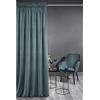 Eurofirany KRISTI Tenda in Velluto Con Fettuccia Arricciatenda - Termica, Oscurante per Camera da Letto, Soggiorno e Sala da Pranzo, Densità 330g/m², 140x270 cm, Blu Chiaro