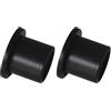 GARDINIA Supporto a Parete per Bastone per Tende con Ø 20 mm, Materiale di Montaggio Incluso, Montaggio nel Vano della Finestra, 2 Pezzi, Metallo, Nero Opaco (Confezione da 2)