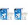 M Ledme - Lampadina LED colorata con controllo 5W (Eq. 40 W) attacco GU10, 350 Lumen, RGBW, Dimmerabile in intensità, Luce Bianca e Colorata, LM7142 (Confezione da 2)