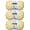 Bernat Baby Blanket Baby Yellow Yarn - 3 Pack of 100g/3.5oz - Polyester - 6 Super Bulky - 72 Yards - Knitting/Crochet