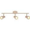 BRILONER - Plafoniera orientabile, attacco GU10, max 9 W, faretti soffitto, lampada soffitto, plafoneria, plafoniere, camera da letto, faretto, faretti cucina, 47,5 cm, beige