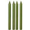 Cereria Di Giorgio Set da 2 candele decorative scanalate Dorica - Colore Verde Oliva- Durata 8 ore - Diametro 2,5 cm Altezza 25 cm (Confezione da 2)