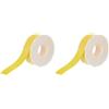 PRÄSENT C.E. PATTBERG Nastro colore giallo, rotolo nastro regalo, lungh. 91 m, largh. 40 mm, per decorare, abbellire pacchetti di Natale e pacchi regalo in ogni occasione (Confezione da 2)