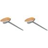 Decora 0271015 Spillo Diffondi-Calore per Cottura, Acciaio, Grigio, 4 x 11.5 cm, 1 unit (Confezione da 2)