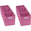 Ordinett Divisore S Blossom | Rosa | 30,5x10x10 cm | Pieghevole (Confezione da 2)