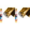 SISER® Metal Gold, 30cm x 0,5mt, Vinile Termotrasferibile Termoadesivo Metallizzato per la Personalizzazione dei Tessuti, Abbigliamento e Accessori, Hobby creativi, Facile da Tagliare