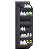 SLEEPING LAMB Scarpiera per porta con grande tasca profonda, organizer per scarpe da appendere per armadio, dormitorio e porta stretta, nero