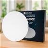 M mimotec - Plafoniera LED circolare Boni 48W 4000LM 4000K, IP20, per bagno, cucina, soggiorno, camera da letto, corridoio, sala da pranzo, balcone