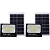 GC GLOBALCOMMERCE Faro led smd 200W watt con indicatore di carica pannello solare telecomando (Confezione da 2)