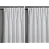 Gardinia, Tenda con Passanti Nascosti e Nastro Fettuccia Integrato, Opaca, Filtrante, Bianco, Voile Jacquard, 140 x 245 cm (Confezione da 2)