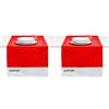 osama home PANTONE Runner Tavola Moderno in 100% Cotone, 220 gr - Tovaglia Centrotavola Morbida e Resistente, Ideale per Accessori Cucina e Tovagliette Centro Tavola in Tessuto, 45x145 cm, Rosso