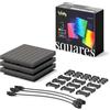 Twinkly Squares Extension Kit, Kit di Pannelli LED RGB, Inclusi 3 Pannelli di Estensione e Cavi di Collegamento, Compatibile con HomeKit, Alexa e Google Home, Luci Gaming e Streaming, 16M+ di Colori