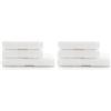 Jalla, Telo Bagno, 100% Cotone, 430gsm, 70x130 cm, Bianco (Confezione da 2)