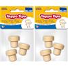 PARODI & PARODI - Tappi Bottiglie Vino e Vetro Forma Tipo, Tappo in Set 3 Pezzi in Polietilene per Contatto Alimentare, Tappo Bottiglia Vino, Birra, Olio, Aceto, Accessori Cucina Salva Freschezza