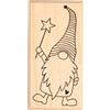 Rayher Timbro in Legno Gnomo Elton, 3 x 6 cm, Timbro in Legno di Natale, per Realizzare Biglietti, Buste, Regali, timbri Burro, 29240000