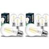 V-TAC 4x Lampadina LED a Filamento con Attacco E27 12W (Equivalenti a 100W) A60-1521 Lumen - 4 Lampadine LED Massima Efficienza e Risparmio Energetico - 3000K Luce Bianca Calda (Confezione da 2)