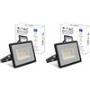 V-TAC Faro LED da Esterno 30W Nero - [Chip Samsung - Alte Perfomance, Bassi Consumi] - 2510 Lumen - IP65 - Proiettore Faretto LED Nero per Casa, Giardino, Garage - Impermeabile - Luce Naturale 4000K