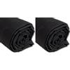 IPEA Tessuto in Cotone Popeline Nero - 200 cm x 150 cm - Made in Italy - Tessuto al Metro per Cucito, Abbigliamento, Fodere, Arredamento, Accessori, Patchwork, Stoffa Tinta Unita per Cucire
