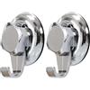 Compactor Bestlock Gancio Singolo Grande da Parete, Fino a 6 kg, Acciaio Cromato Antiruggine, RAN4716 (Confezione da 2)