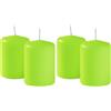 Cereria Di Giorgio Candela diametro 7 cm altezza 10 cm - Colore Verde Pop - Per operatori Horeca, eventi e decorazione della casa - Durata 55 ore - Cereria Di Giorgio (Confezione da 2)
