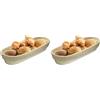 Westmark 3201226B - Copri cestino ovale, in cotone, 39,5 x 15,5 cm, colore: Beige (Confezione da 2)