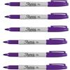 SHARPIE Pennarelli indelebili, punta fine, viola, confezione da 6