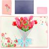 Xionghonglong Biglietto per la Festa della Mamma,Biglietto Festa Della Mamma Pop Up 3D con Bella Carta Tagliata,Biglietti Regalo Mamma,Festa Della Mamma Biglietto con Busta per Madre,Fidanzata,Zia,Sorella (Rosa)