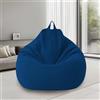 bechoanigel Poltrona Sacco XL, Bean Bag Con Manico, Pouf Sacco Adultes, Solo Rivestimento (Senza Imbottitura) Per Poltrona Pouf, 100 x 120 cm (Blu Scuro)
