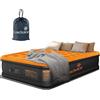 Luxchoice Materasso Gonfiabile Matrimoniale con Pompa Integrata 250kg Max | Letto Gonfiabile Matrimoniale per Ospiti Autogonfiabile, 203x152x40cm, Gonfiaggio Rapido in 3 Min, Morbido, Casa e Campeggio