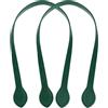 QUARKZMAN 2pcs 24 Pollici 60cm Cinturini Borsa in Pelle Cintura Verde | per Borsa Portafoglio Tote Realizzazione, Fascia Manici
