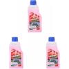 Rhütten Lavavetri Concentrato, per Vaschette Tergicristallo Auto, Profumato alla Fragola, da Diluire con Acqua, Estivo, 250ml (Confezione da 3)